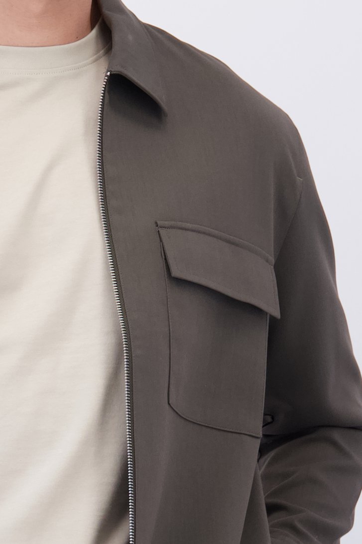 Détail de Veste gris foncé zippée de Only & Sons pour Hommes
