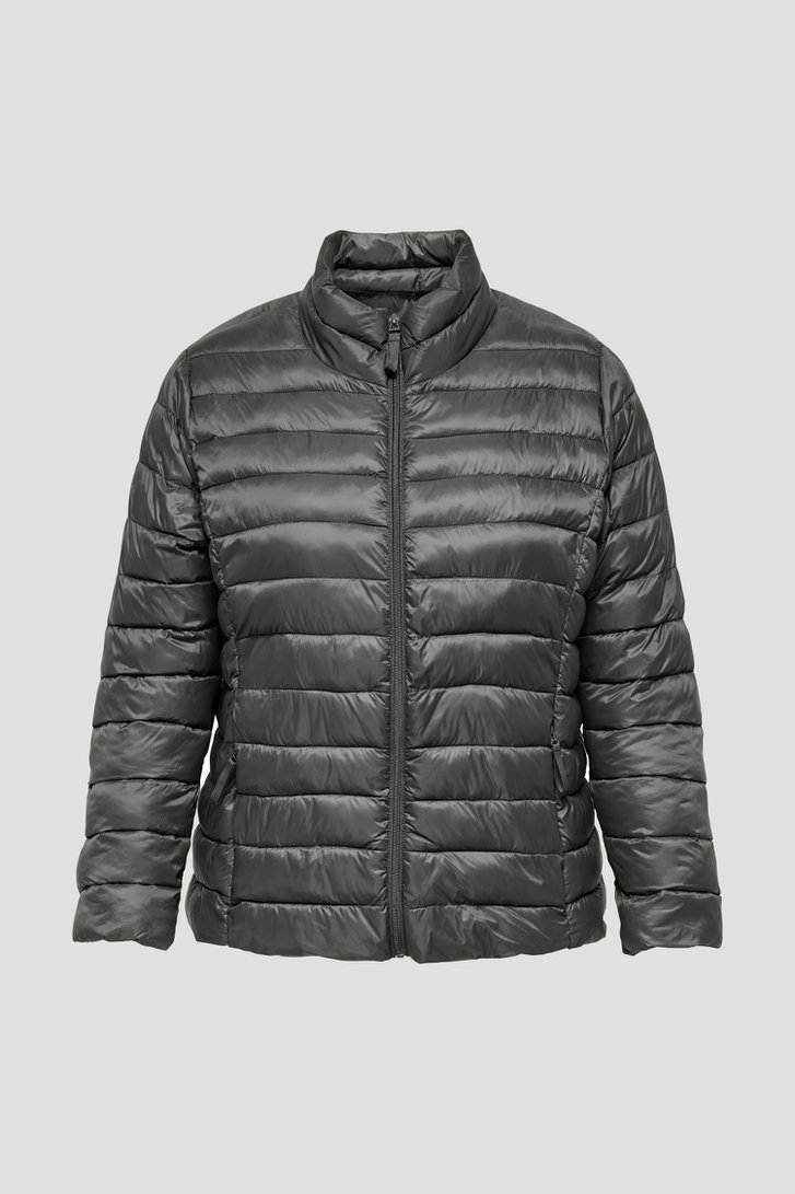 Photo produit 1 de Veste grise légèrement matelassée de ONLY Carmakoma pour Femmes