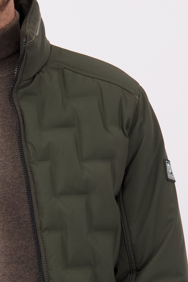 Détail de Veste kaki à col montant de Gate One pour Hommes