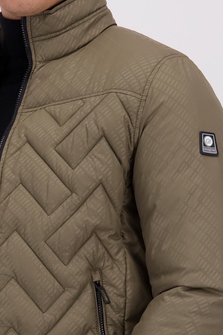 Détail de Veste kaki légèrement matelassée de Gate One pour Hommes