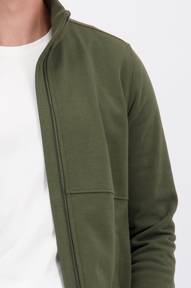 Détail de Veste kaki zippée de Liberty Island pour Hommes
