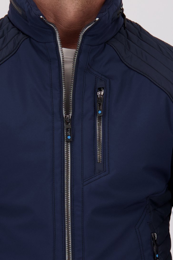 Veste légère matelassée bleu foncé sans capuche de Gate One pour Hommes