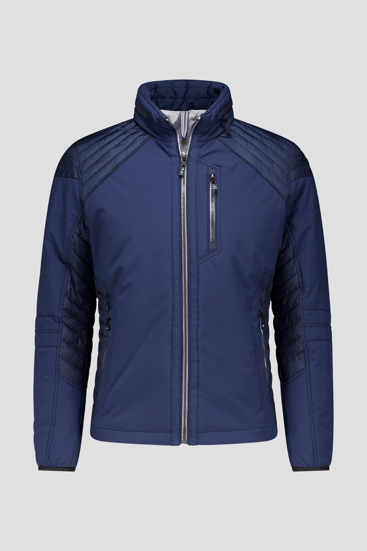 Veste légère matelassée bleu foncé sans capuche de Gate One pour Hommes