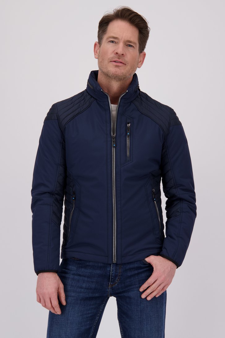 Veste légère matelassée bleu foncé sans capuche de Gate One pour Hommes