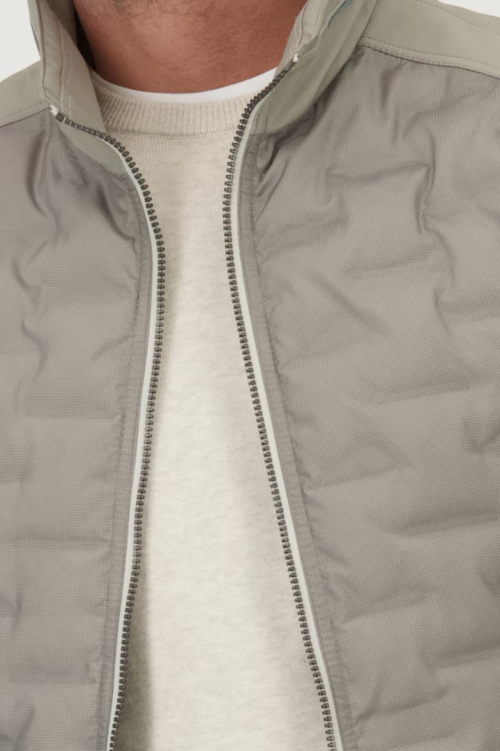 Veste légère matelassée gris-vert de Gate One pour Hommes
