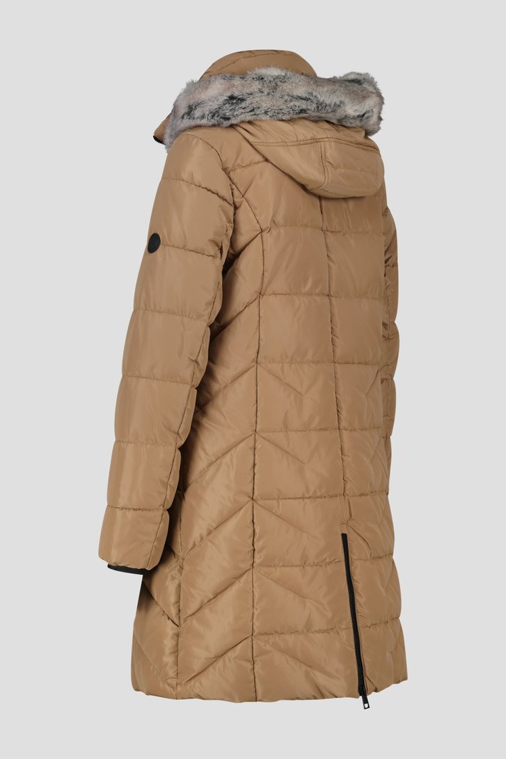 Veste matelassée beige foncé de Barbara Lebek pour Femmes