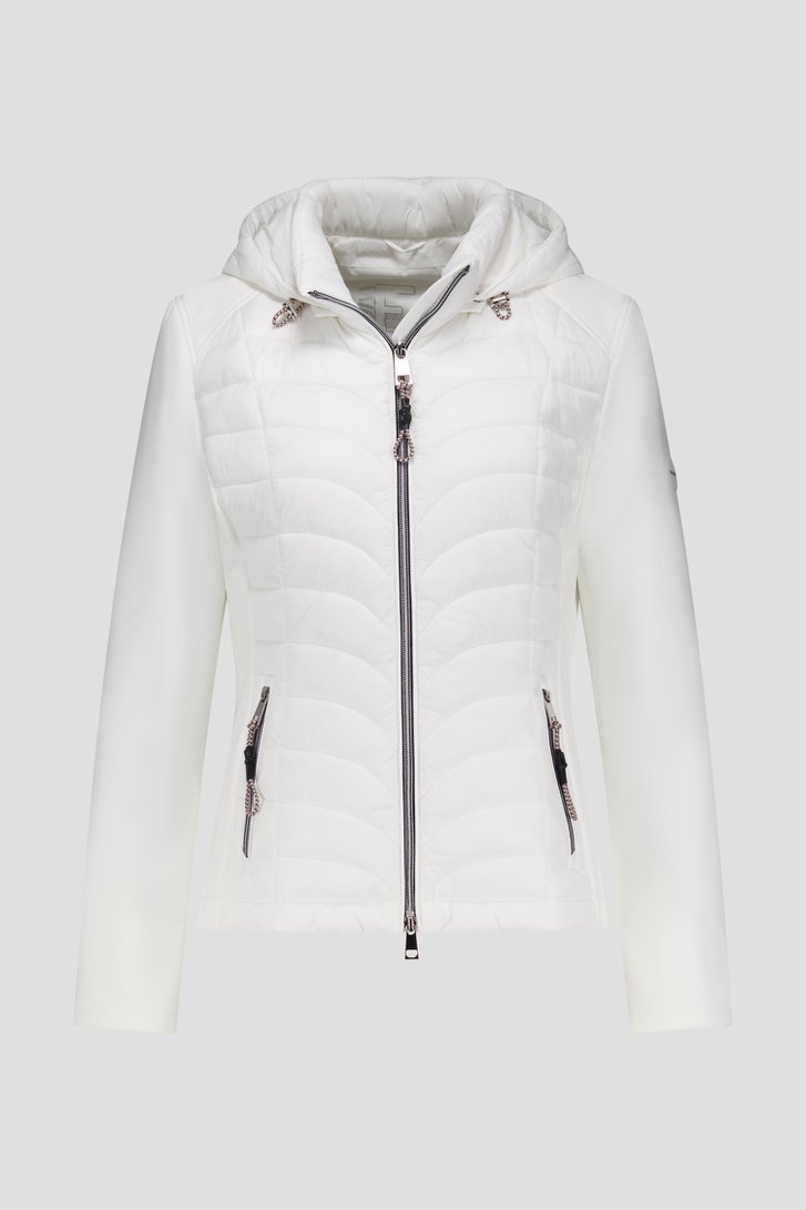Veste matelassée blanche de Barbara Lebek pour Femmes
