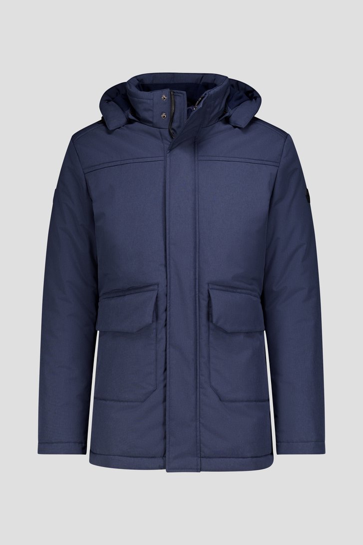 Photo produit 1 de Veste matelassée bleu foncé avec capuche amovible de Dansaert Blue pour Hommes