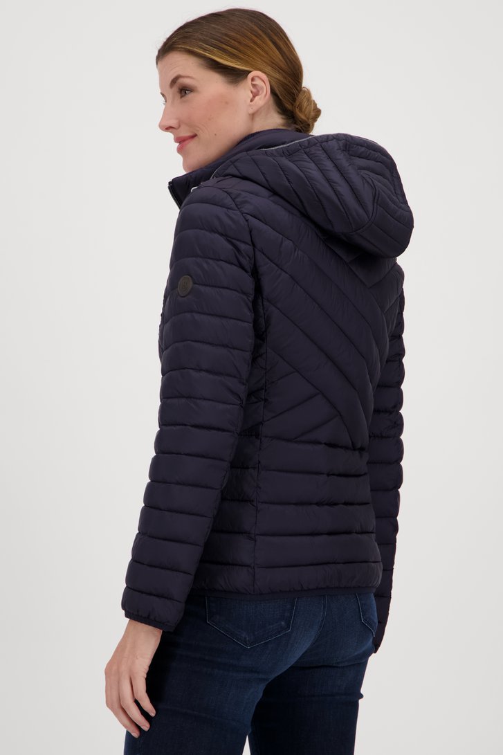 Veste matelassée bleu foncé de Barbara Lebek pour Femmes