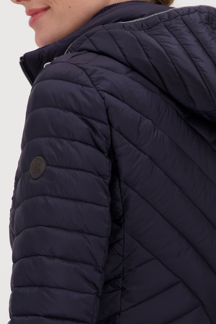 Veste matelassée bleu foncé de Barbara Lebek pour Femmes