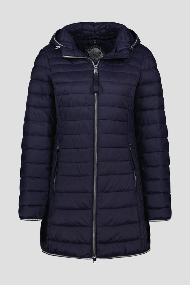 Veste matelassée bleu foncé de Barbara Lebek pour Femmes
