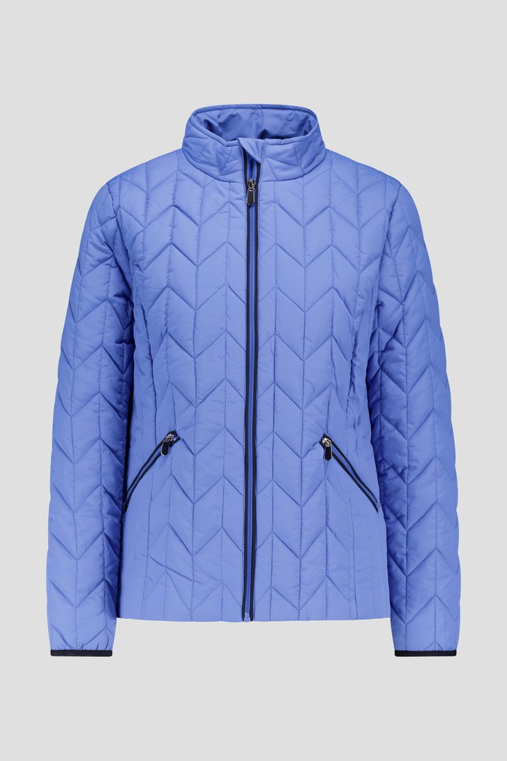 Veste matelassée légère bleue de Claude Arielle pour Femmes
