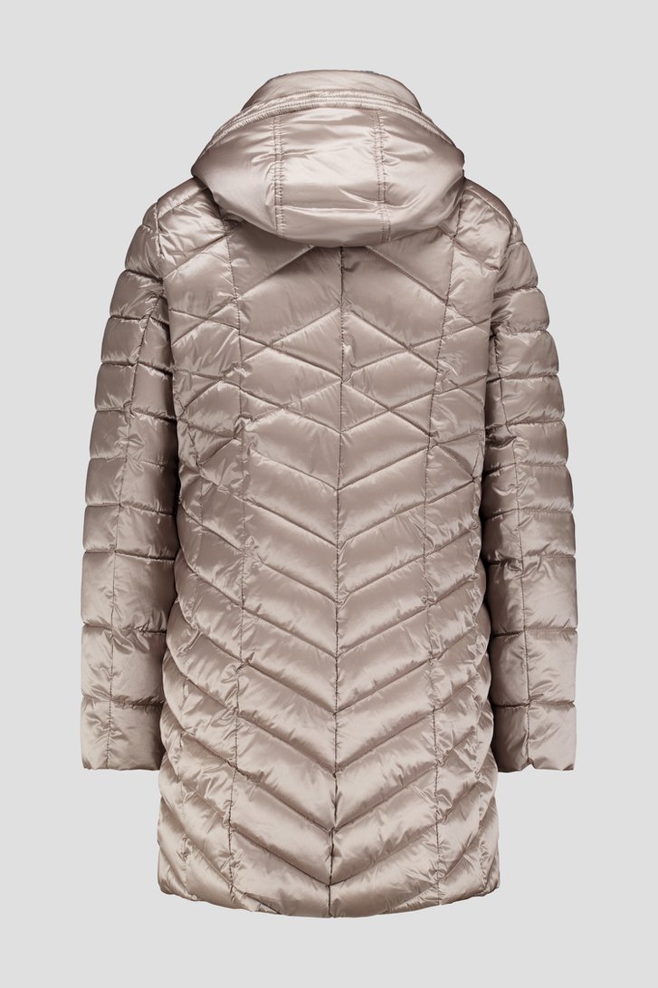 Photo produit 2 de Veste matelassée mi-longue marron clair de Barbara Lebek pour Femmes