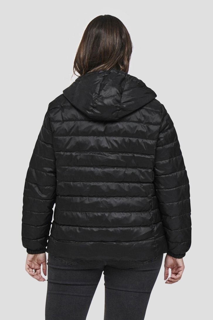 Veste matelassée noire de Only Carmakoma pour Femmes