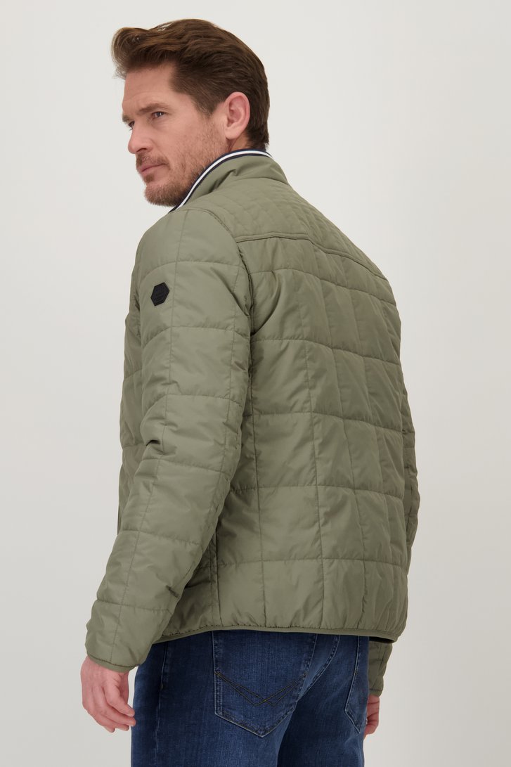 Veste matelassée vert olive de Dansaert Blue pour Hommes