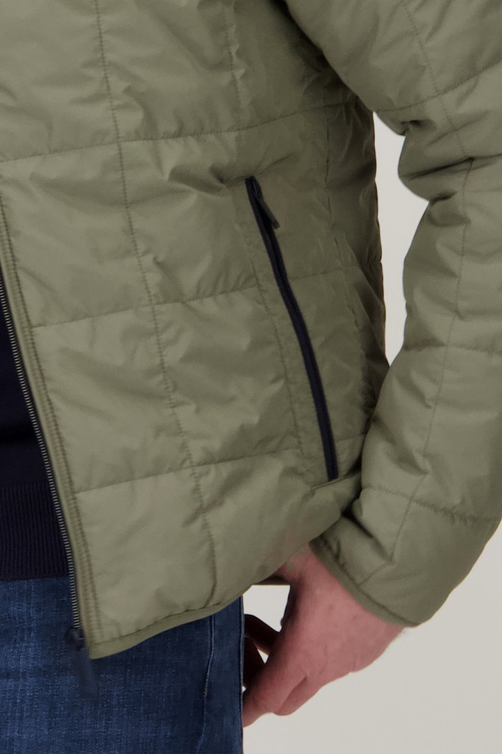 Veste matelassée vert olive de Dansaert Blue pour Hommes