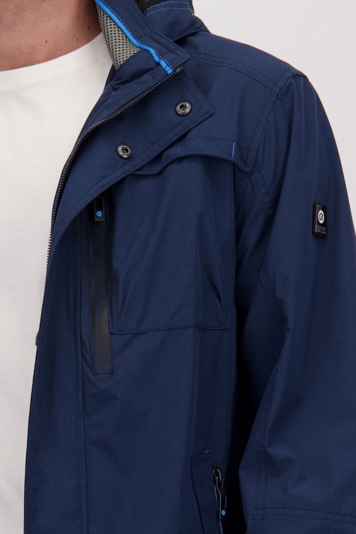 Veste navy avec capuche amovible de Gate One pour Hommes