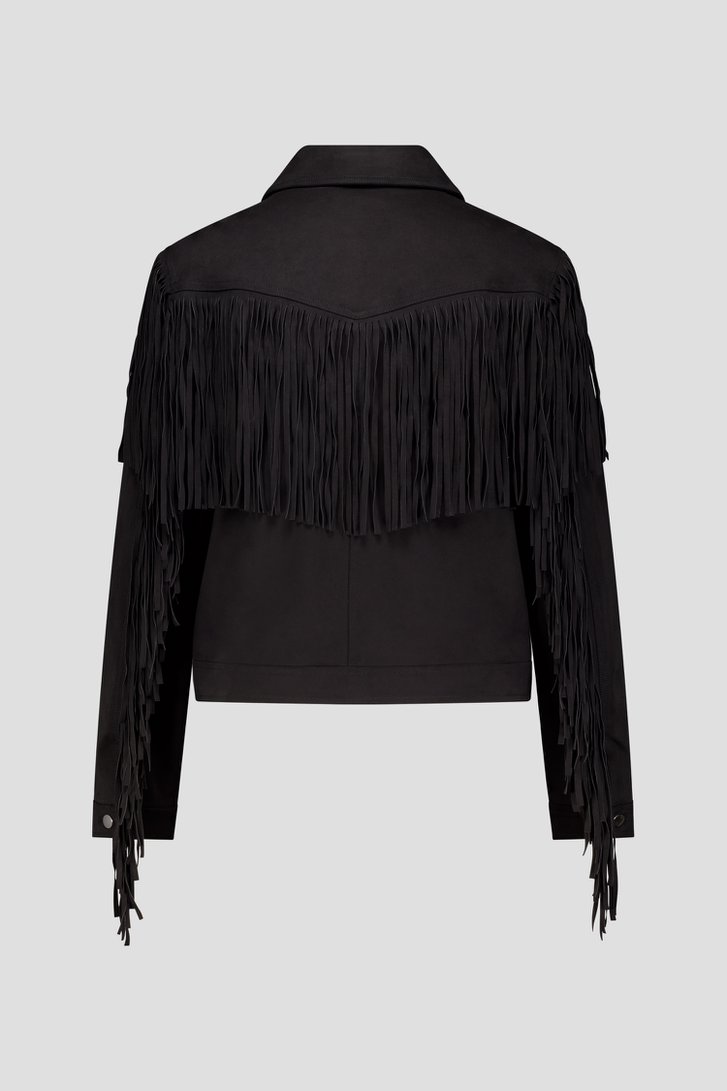 Photo produit 2 de Veste noire à franges de Louise pour Femmes