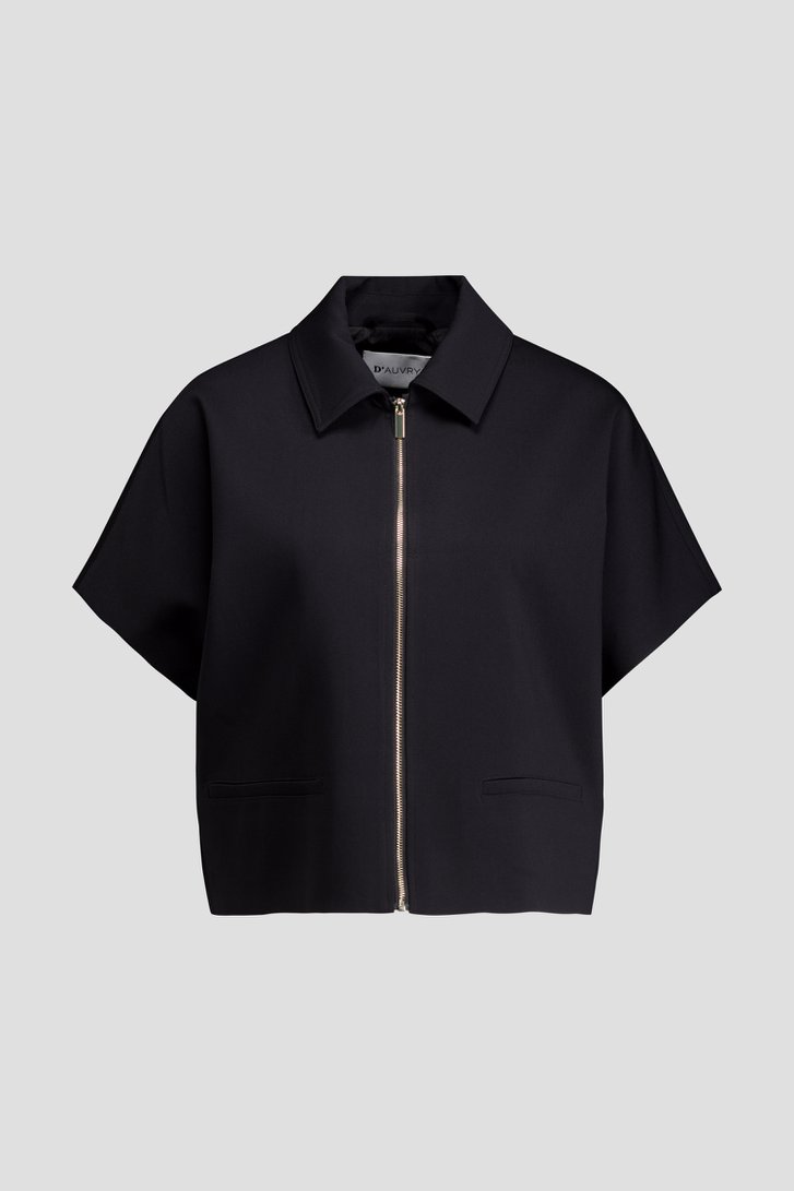 Photo produit 1 de Veste noire à manches courtes de D'Auvry pour Femmes