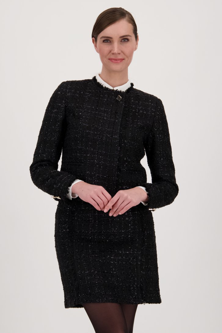 Veste noire en bouclé brillant de D'Auvry pour Femmes
