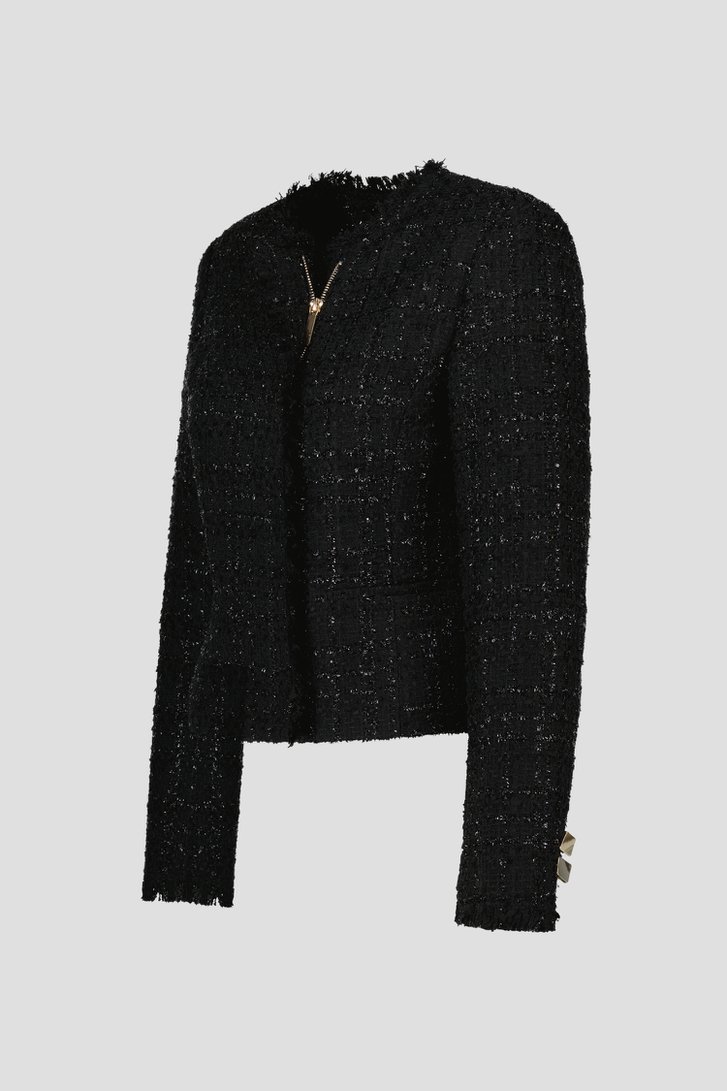 Veste noire en bouclé brillant de D'Auvry pour Femmes