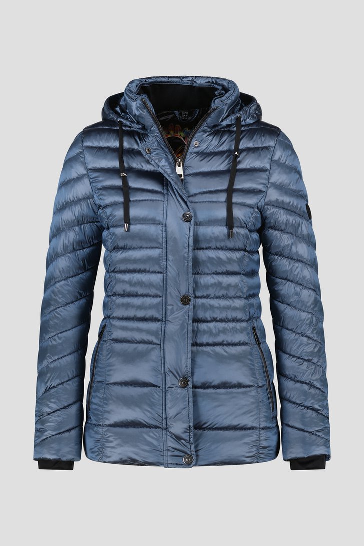 Veste polaire matelassée bleue de Barbara Lebek pour Femmes