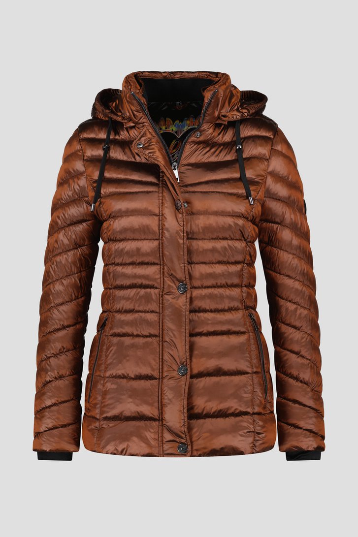 Veste polaire matelassée bronze de Barbara Lebek pour Femmes