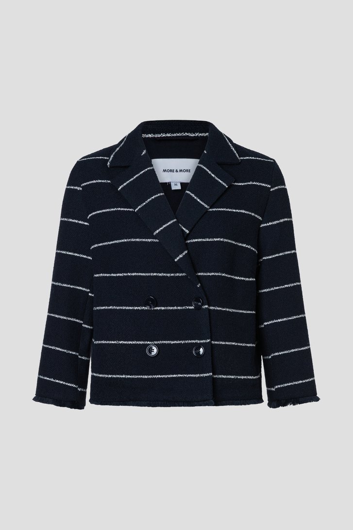 Photo produit 1 de Veste rayée noire de More & More pour Femmes