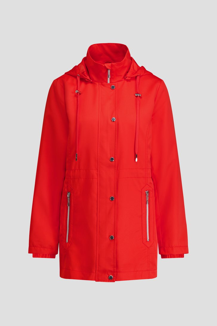 Photo produit 1 de Veste rouge avec capuche amovible de Claude Arielle pour Femmes