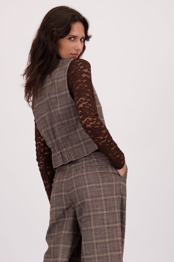 Le dos de Veste sans manche Brun de Louise pour Femmes