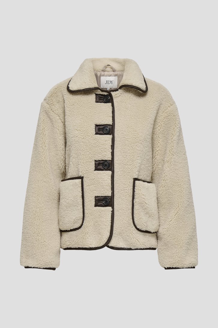 Photo produit 1 de Veste teddy beige de JDY pour Femmes