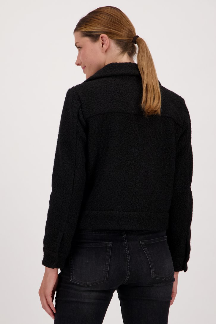 Veste teddy noire de Opus pour Femmes