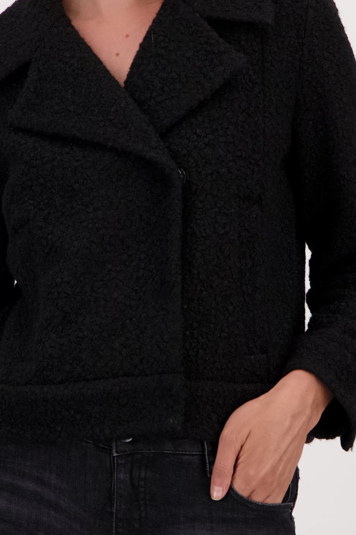 Veste teddy noire de Opus pour Femmes