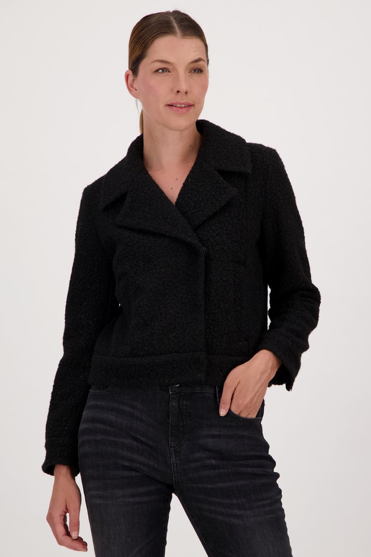 Veste teddy noire de Opus pour Femmes