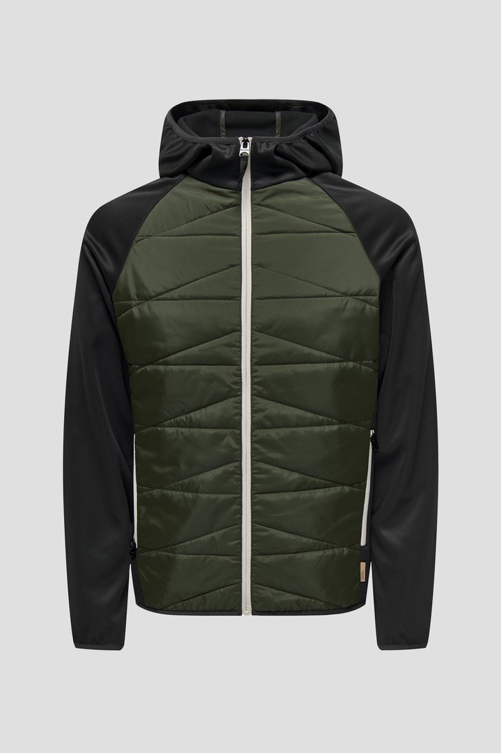 Veste vert foncé à manches noires de ONLY & SONS pour Hommes