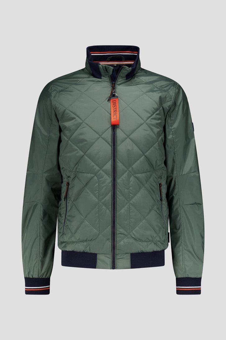 Veste vert foncé légèrement matelassée de District pour Hommes