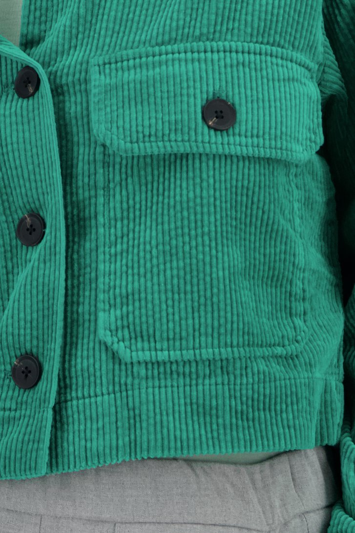 Veste verte en velours côtelé de Opus pour Femmes