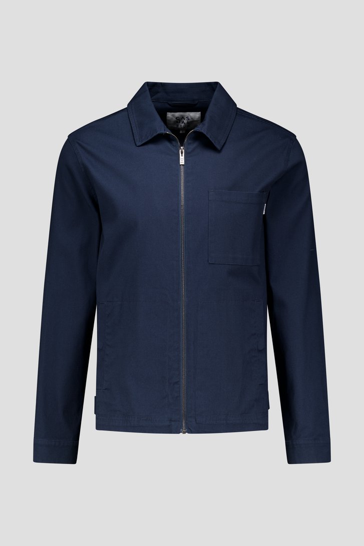Veste zippée bleu foncé de Casual Five pour Hommes