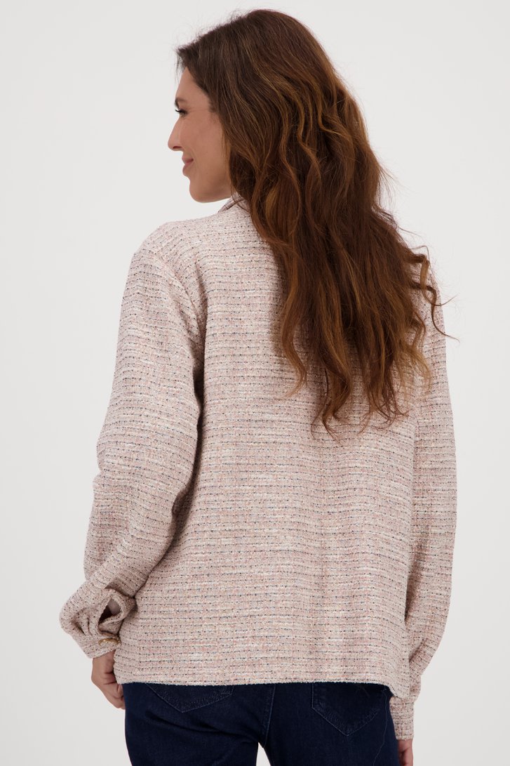 Vestje in pastel bouclé van Claude Arielle voor Dames