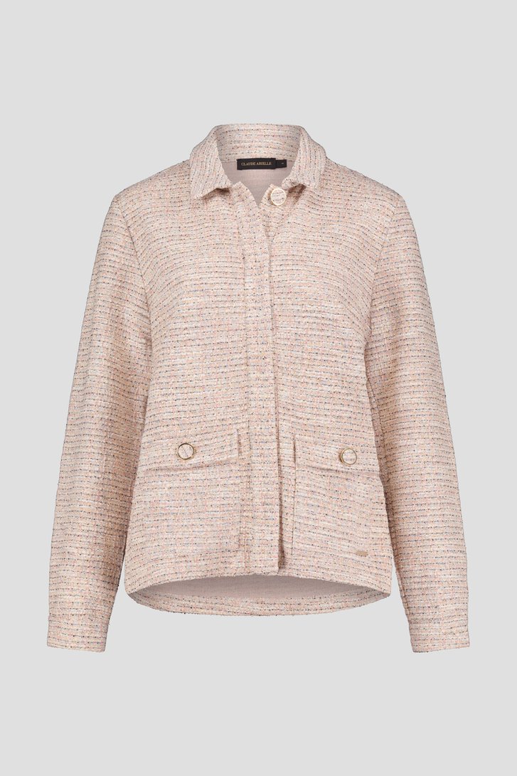 Vestje in pastel bouclé van Claude Arielle voor Dames