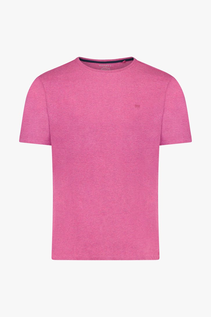 Violet T-shirt met ronde hals van Ravøtt voor Heren