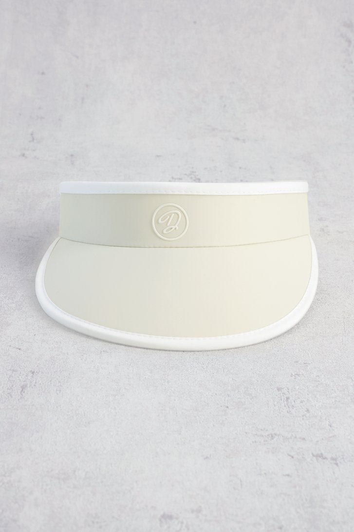 Le dos de Visière beige avec détails blancs de Dansaert Golf Club pour Femmes