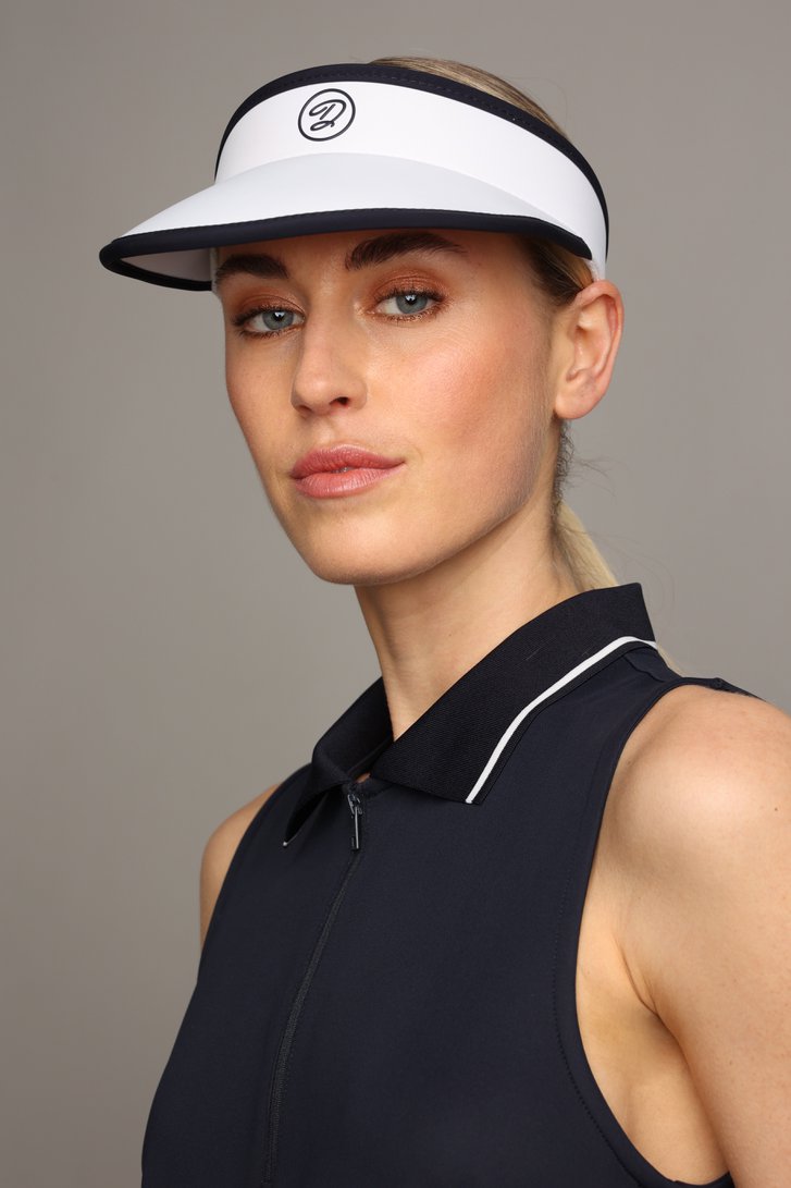 Photo supplémentaire 5 de Visière blanche avec détails gris foncé de Dansaert Golf Club pour Femmes