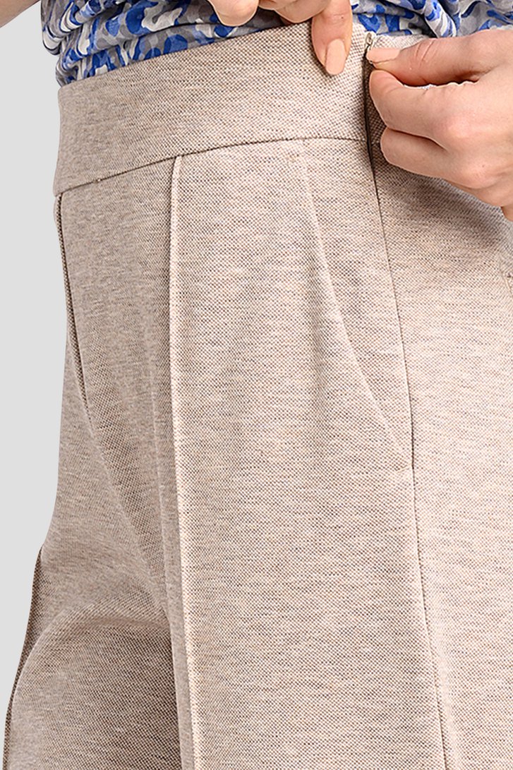 Wijde beige broek van Bicalla voor Dames