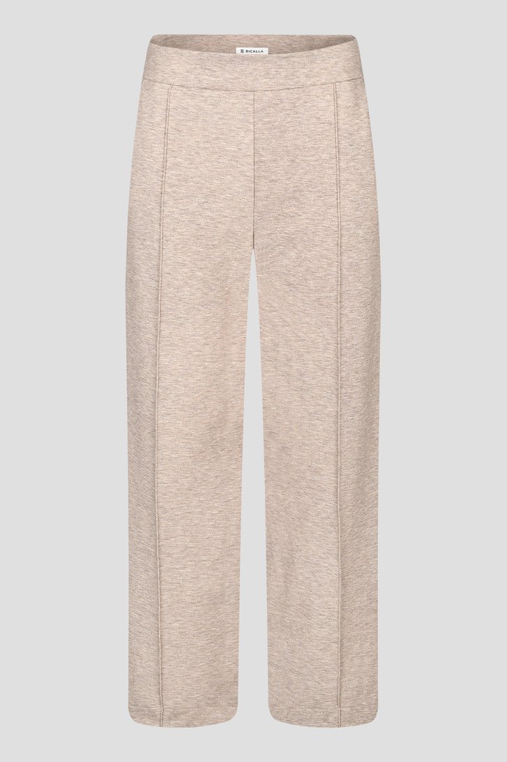 Wijde beige broek van Bicalla voor Dames