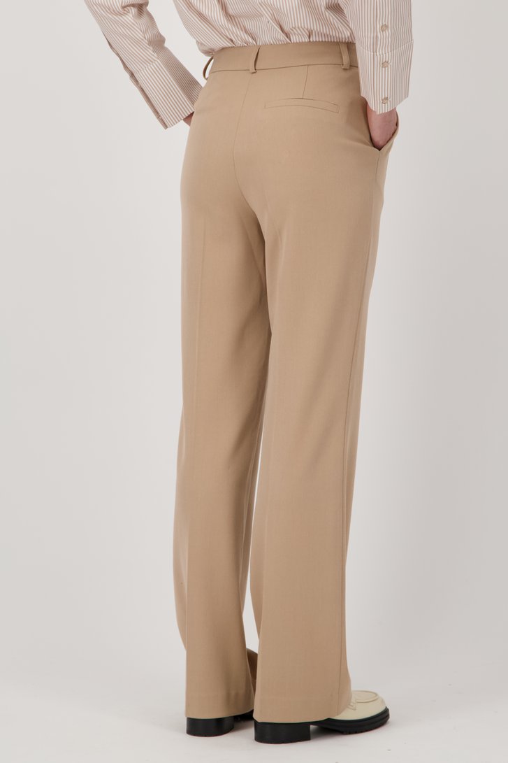 Wijde beige broek van Liberty Island voor Dames