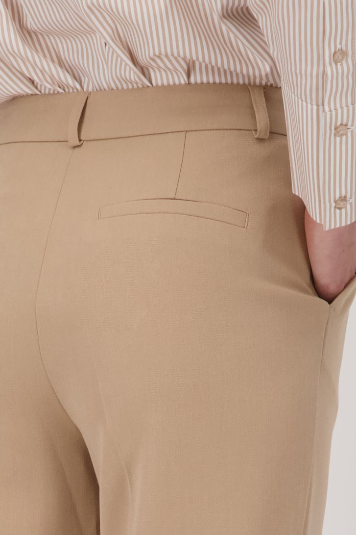 Wijde beige broek van Liberty Island voor Dames