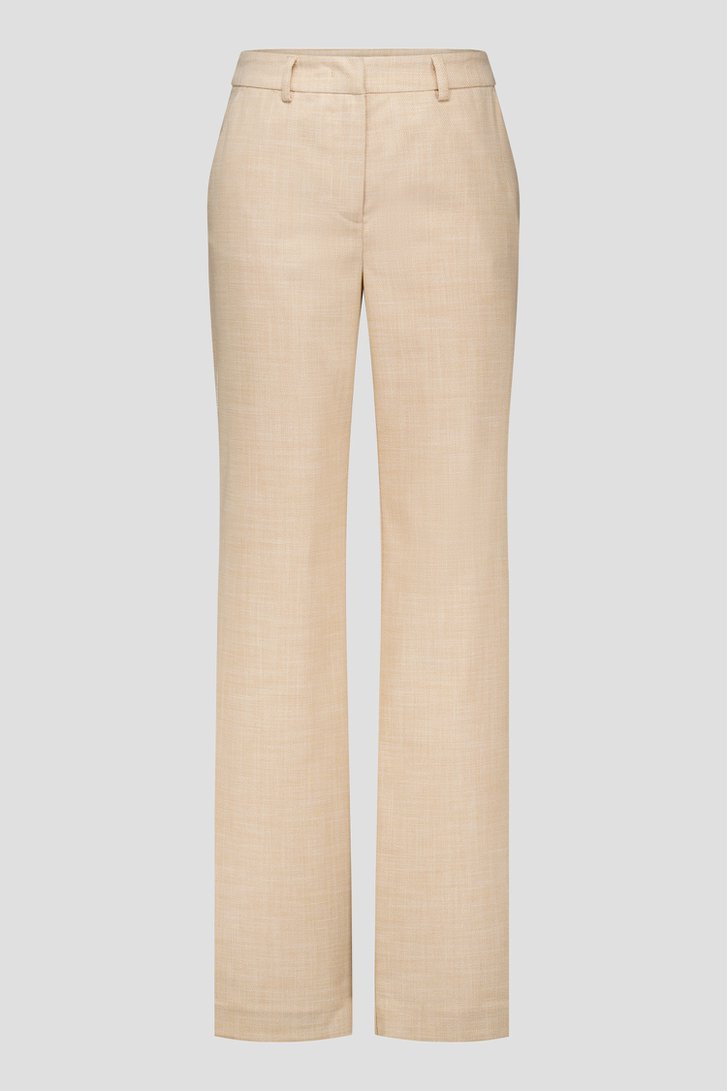 Wijde beige broek van Liberty Island voor Dames