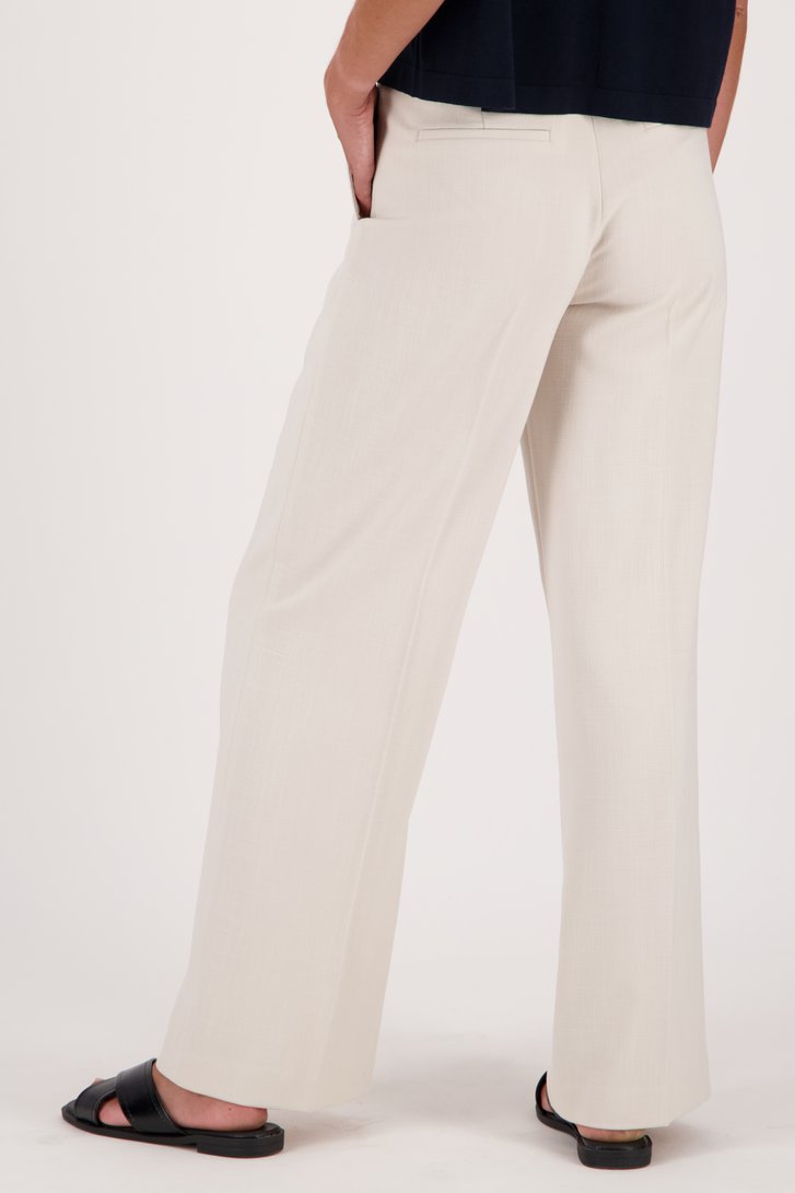 Wijde beige broek van Opus voor Dames