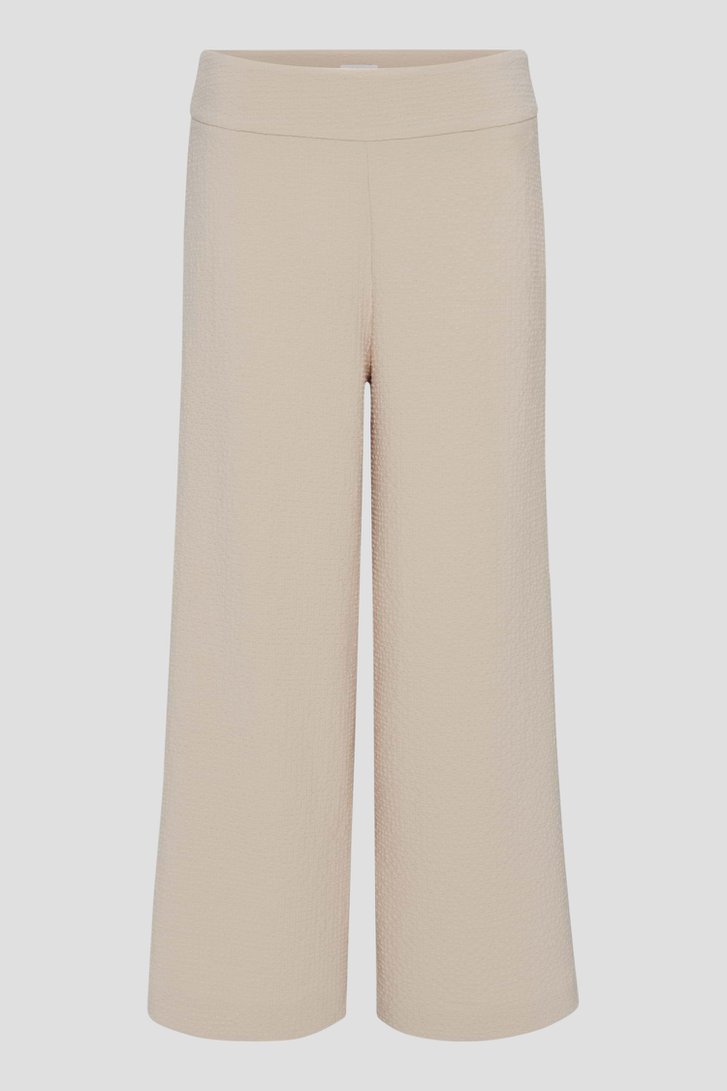 Wijde beige culotte - 7/8 lengte van Opus voor Dames